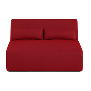 Onyx - canapé droit 2 places - en tissu mailles 3D - Rouge
