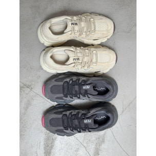 Zapatillas deportivas Mesh Beige