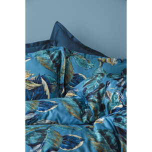 Parure housse de couette et taies oreiller 100% Satin de Coton imprimé