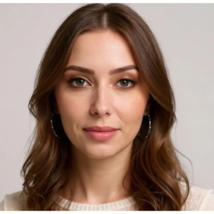 Pendiente tipo aro en plata 925 tonos verdes cristal _ Plata Úncia