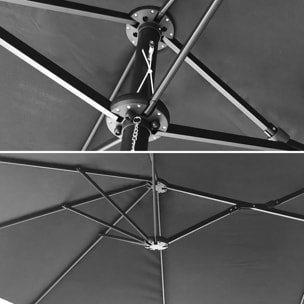 Parasol double LINAI - Gris