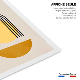 Affiche dessin abstrait bauhaus n°5 Affiche seule