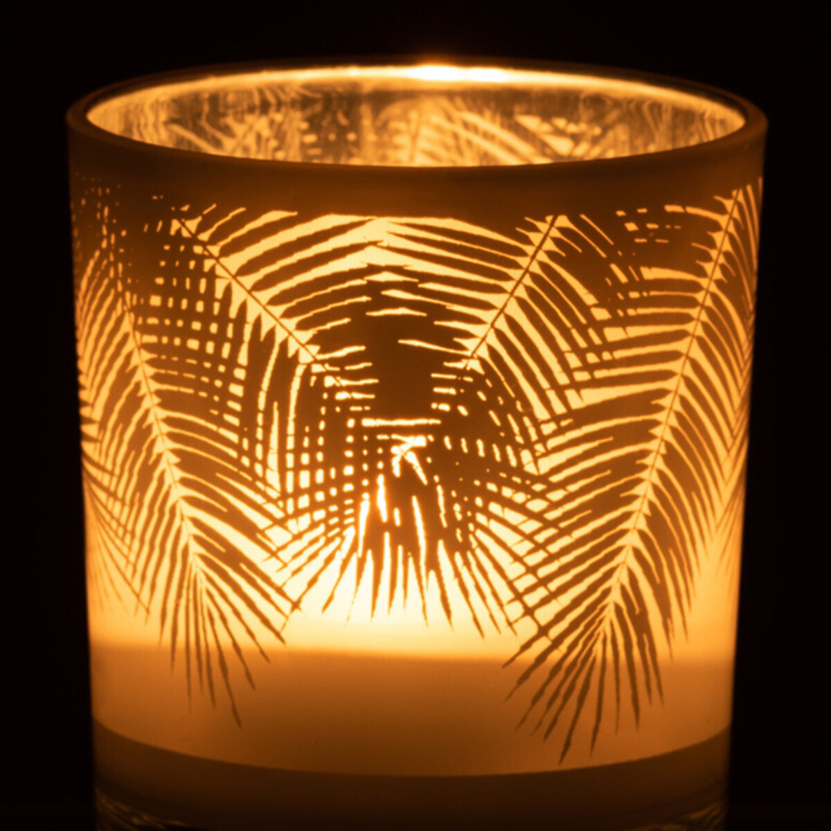 J-Line photophore Feuille - verre - blanc - small - 6 pièces