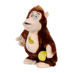 Peluche Animee Singe Crazy Kong Banane A Piles