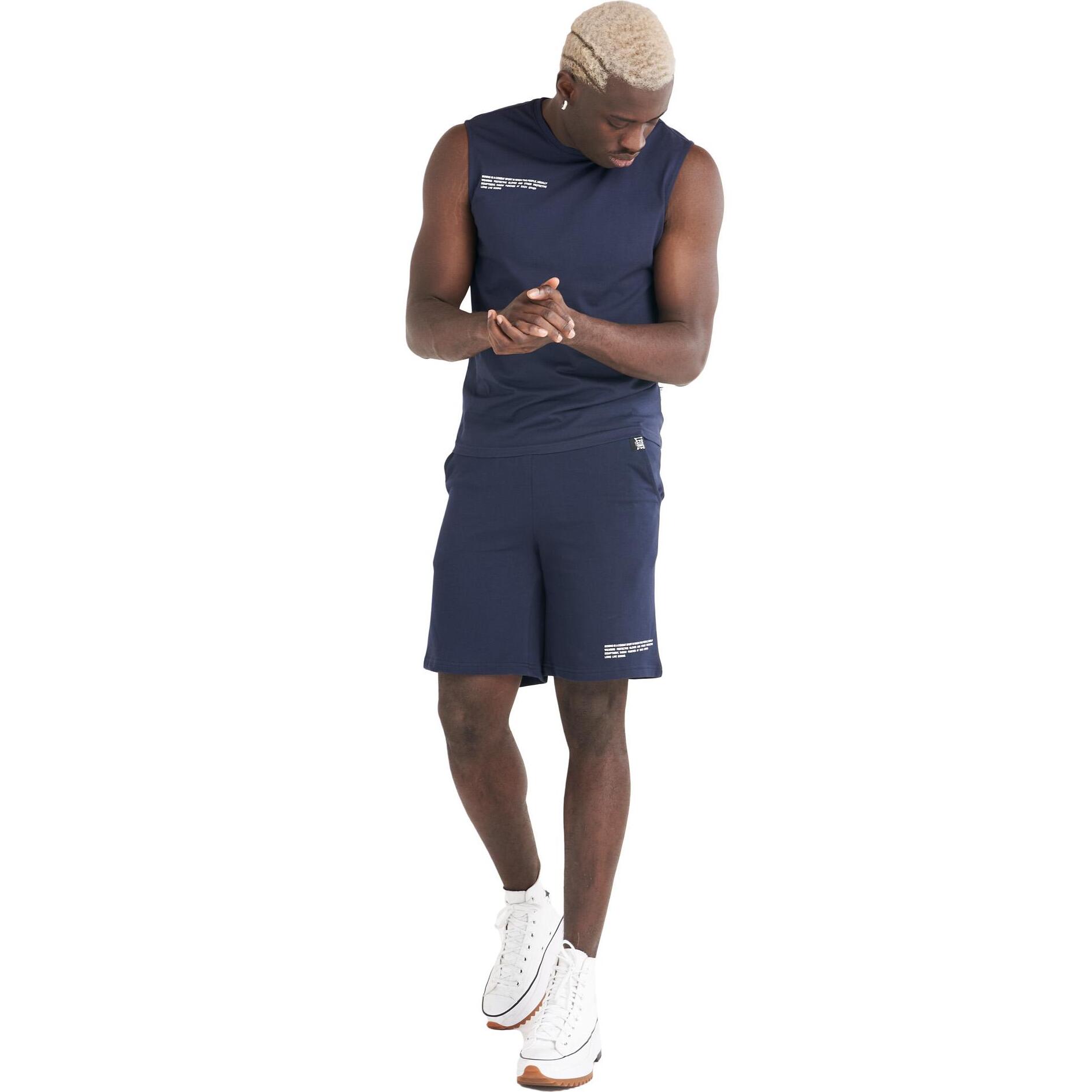 T-shirt smanicata in cotone organico da uomo Minimal