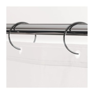Lot de 12 anneaux pour rideaux de douche RINGO SMALL Noir Titan Spirella