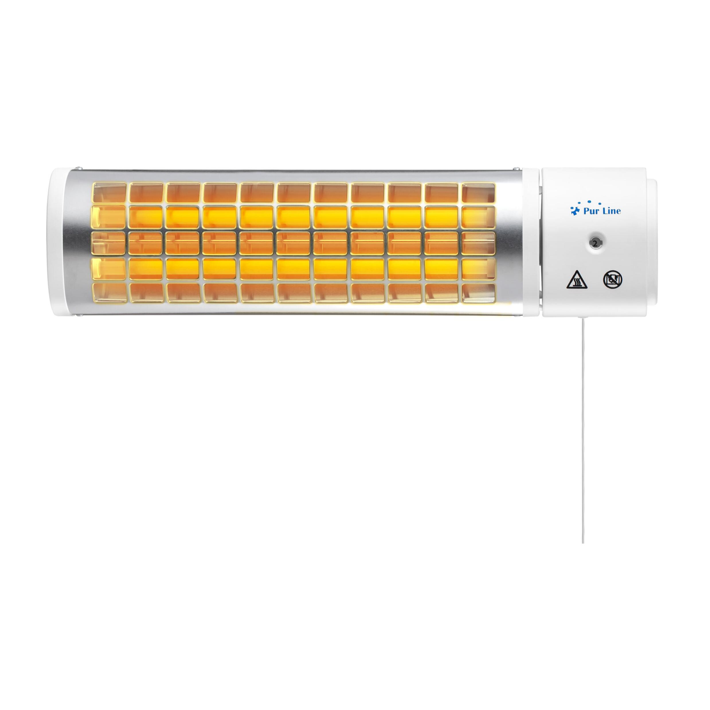 Chauffage halogène 1200W pour salle de bain