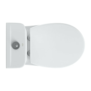WC à poser avec réservoir et abattant softclose, sans bride, blanc alpin (longueur 70cm)