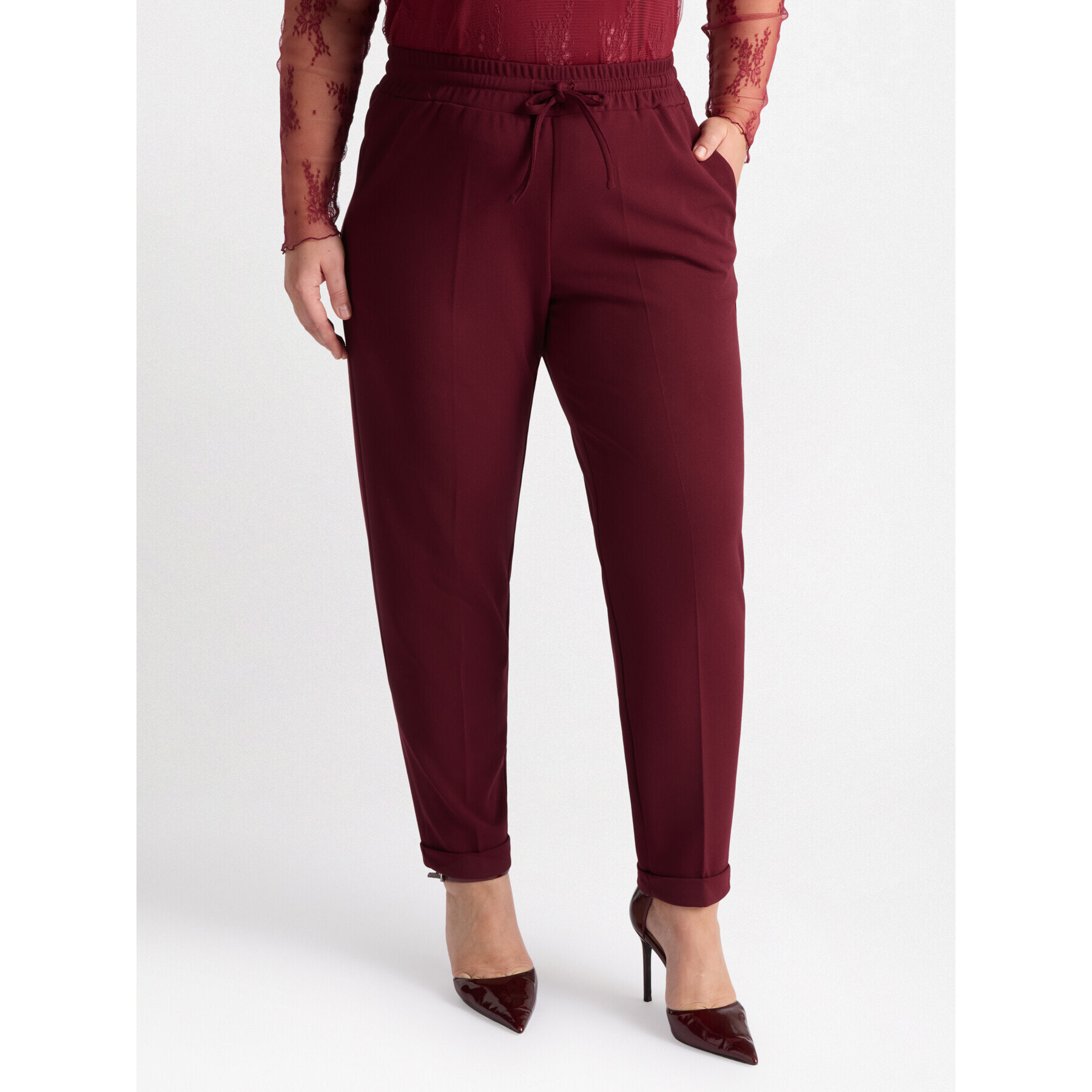 Fiorella Rubino - Pantalones joggers - Burgundy