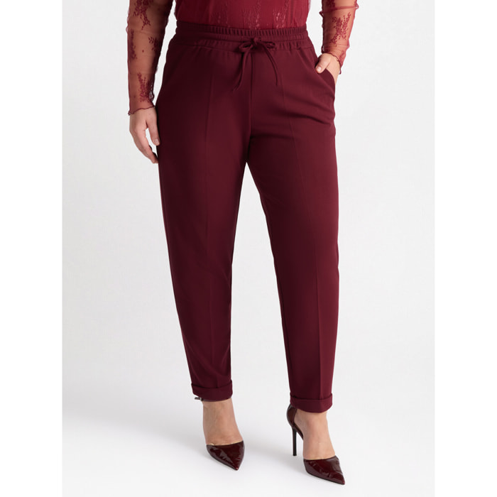 Fiorella Rubino - Pantalones joggers - Burgundy