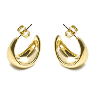 Pendientes acabados en oro amarillo de 18K
