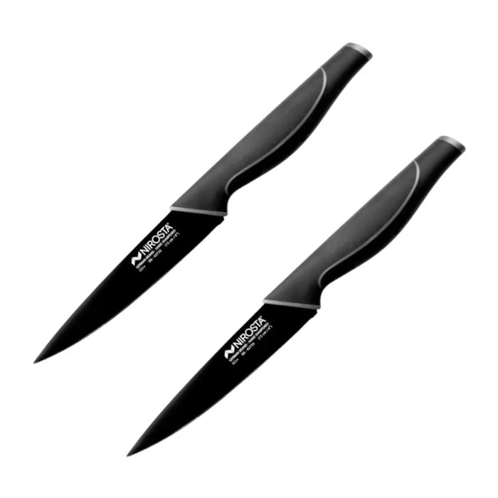 Ensemble de 2 Couteaux universel Nirosta Black Edition