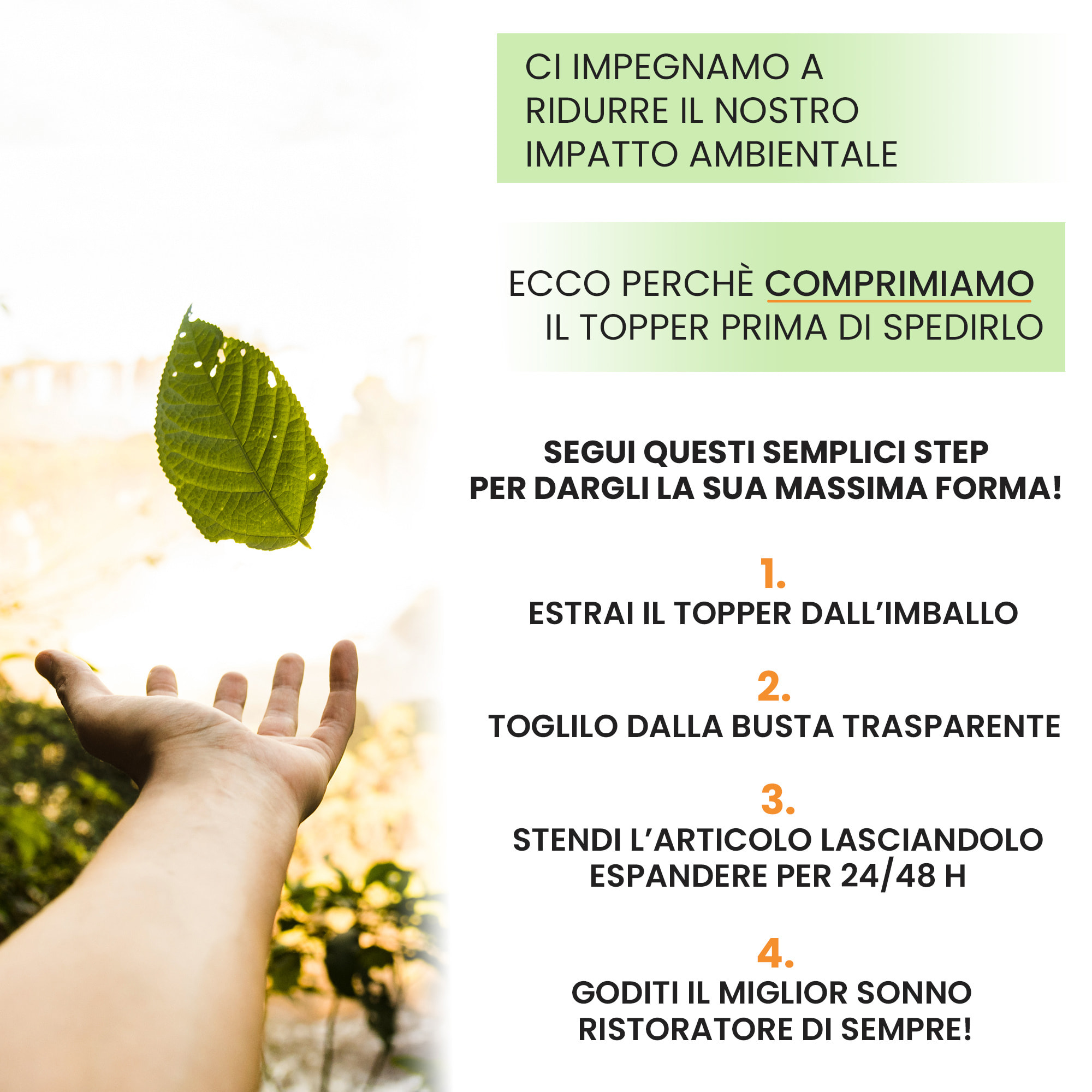 TOPPER MEMORY CON FODERA SILVER - Made in Italy