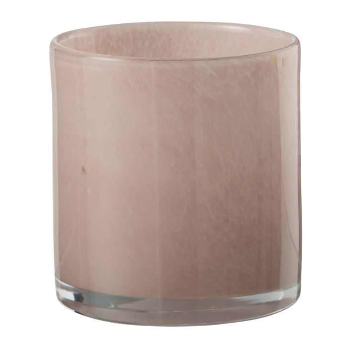 J-Line photophore Jade - verre - rose - medium