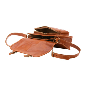 Borsa a tracolla da donna - Modello False - 100% vera pelle - 27.5 x 22.0 x 12.0 cm