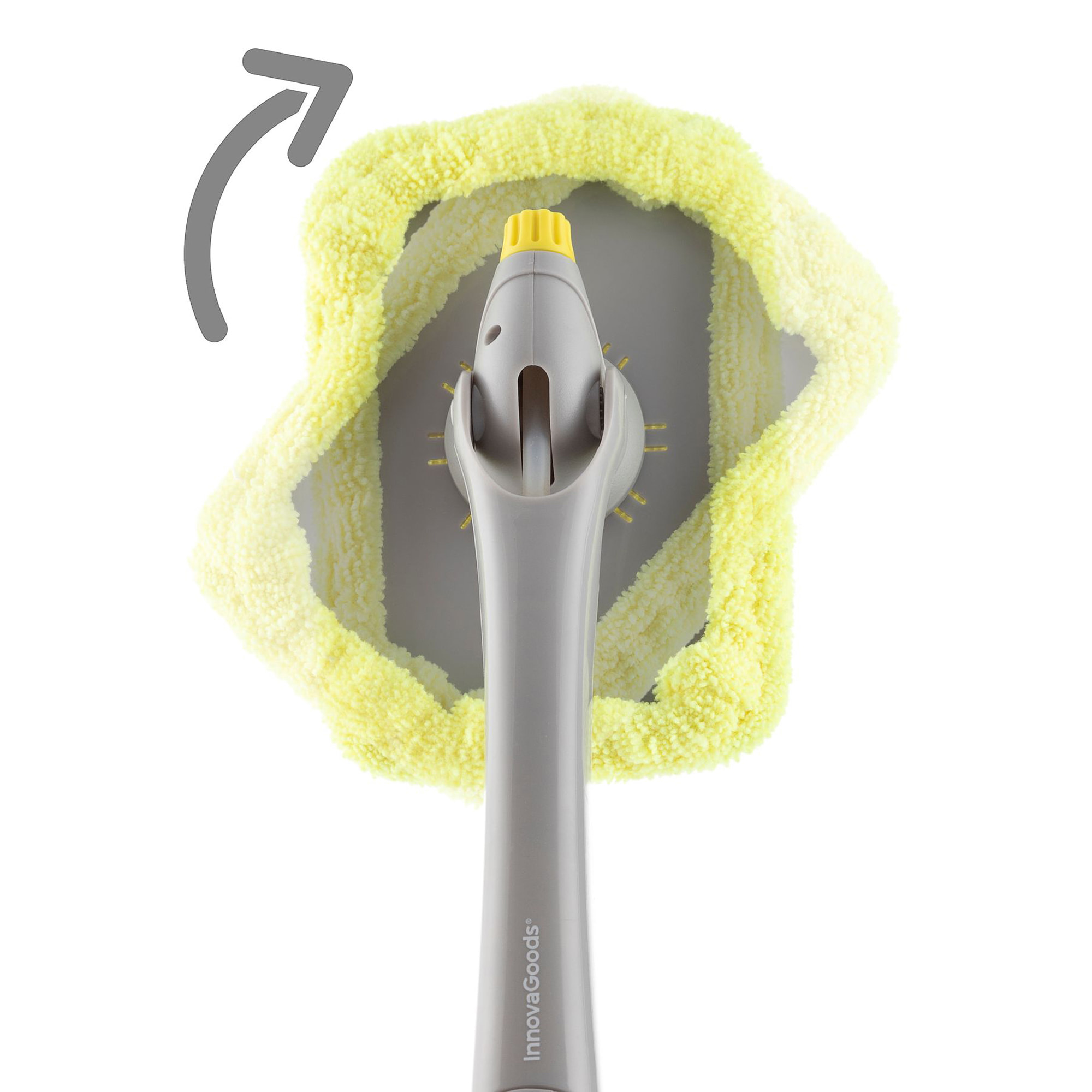 Detergente spray per vetri con 2 in 1 Klinshil - giallo e grigio - 33x16x10 cm