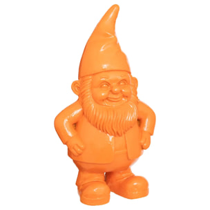 Statue nain de jardin déco extérieur Anao H.42cm résine assorti