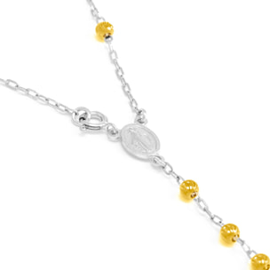 Collana Rosario in Argento 925 con grani in argento