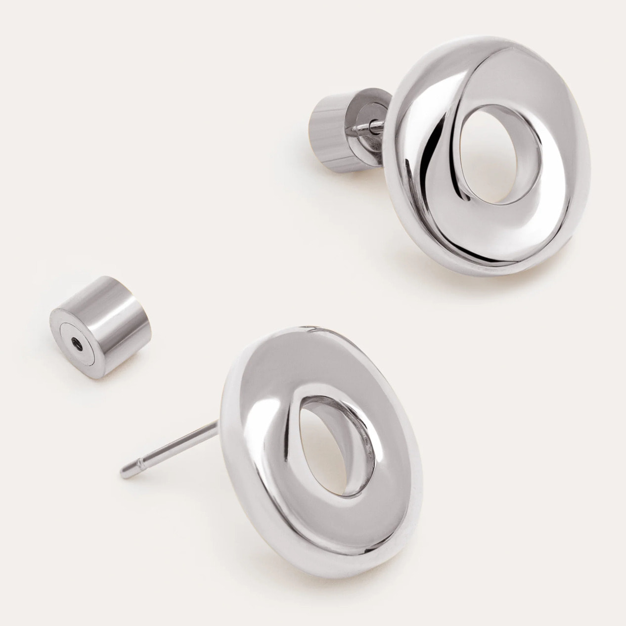 Orecchino Órbita in Acciaio