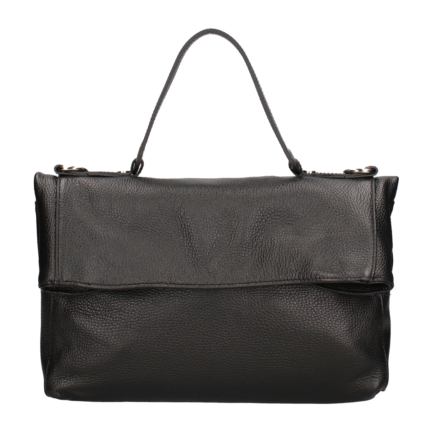 Borsa a spalla convertibile in zaino da donna In Vera pelle Made in Italy 34x21x12 cm