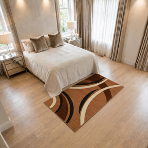 Tapis salon et chambre tissé motif rond SAILIN