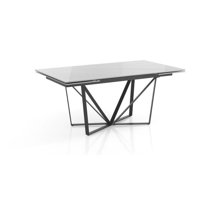 Tomasucci Table extensible SPINNE MARBRE BLANC