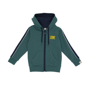 Felpa con cappuccio Leone bambino con zip intera College