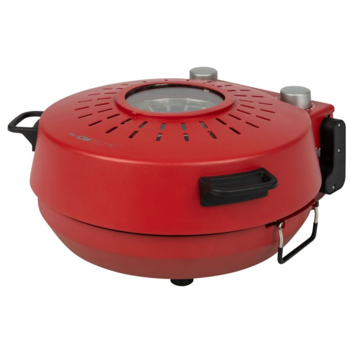 Machine à Pizza 1200W rouge Clatronic PM3787-Rouge