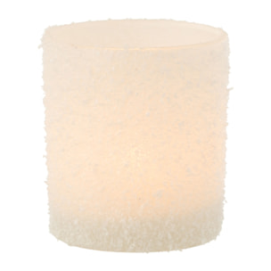 J-Line photophore Enneigé - verre - blanc - small - 2 pièces