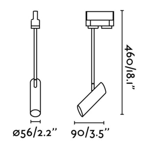 LINK Projecteur sur carril noir