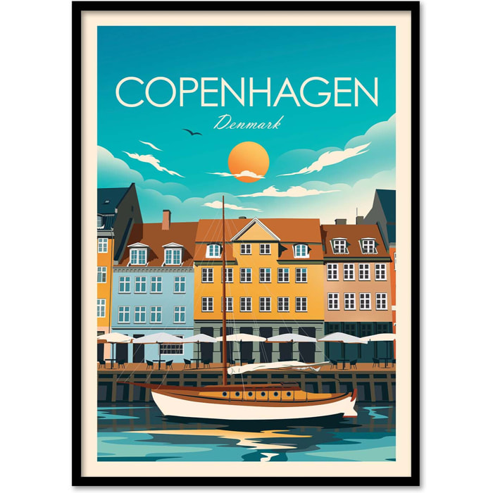 Affiche - Copenhagen Denmark - Studio Inception
