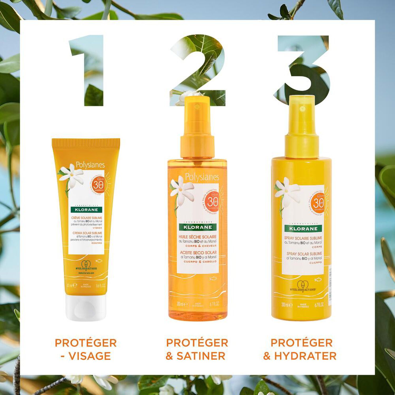 Monoi et Tamanu Bio - Spray Solaire Sublime SPF 30 - 200 ml