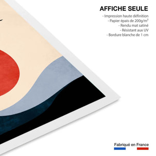 Affiche ""Memoire de vagues"" Affiche seule