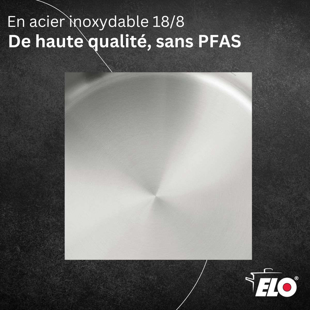 Sauteuse en acier inoxydable 18/8 Elo Profi Cuisine