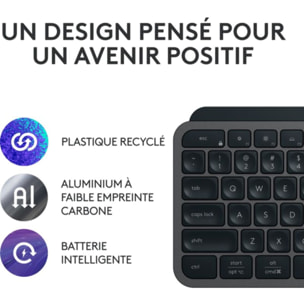 Clavier sans fil LOGITECH MX Keys S  Silencieux Graphite