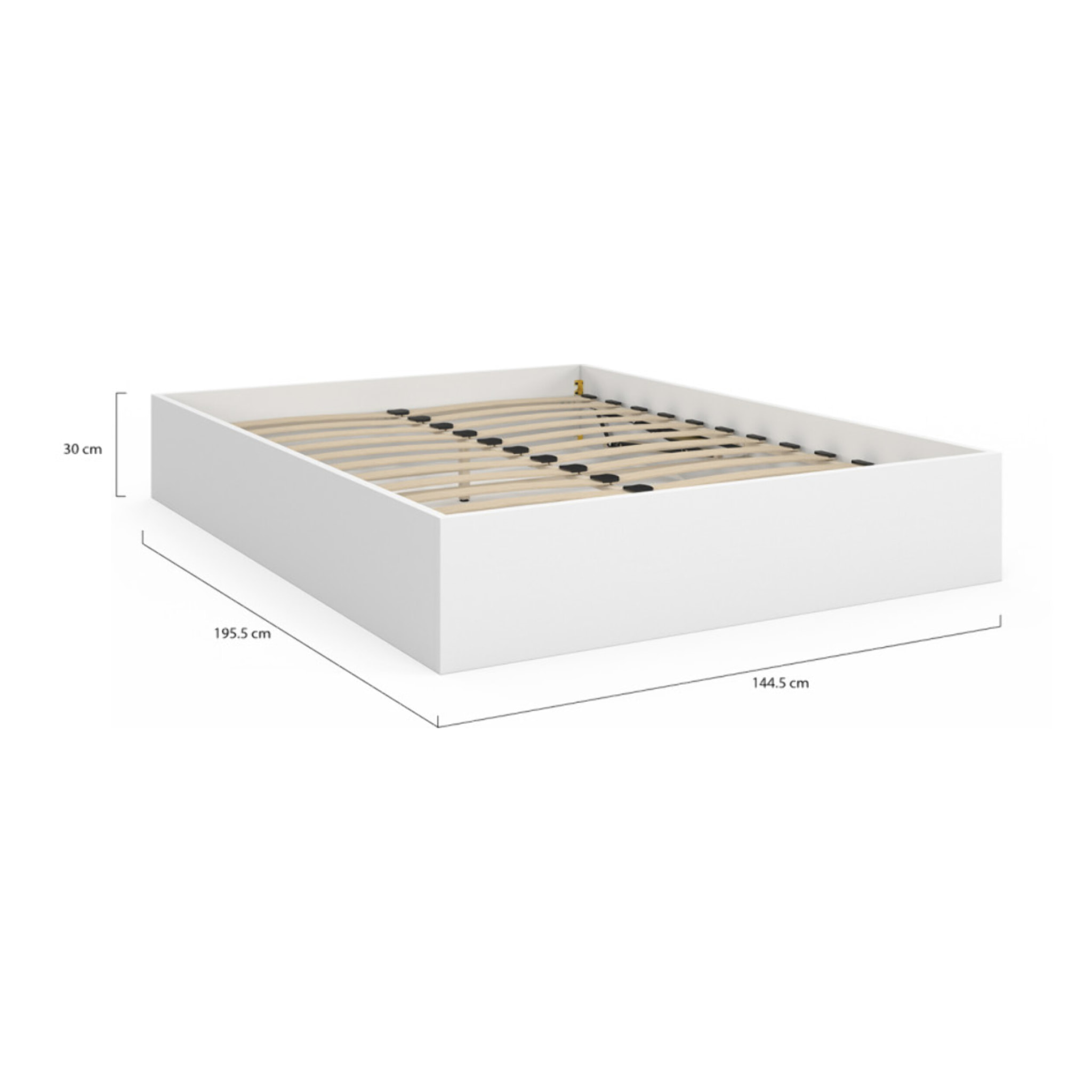 Lit coffre Malta 140x190cm blanc