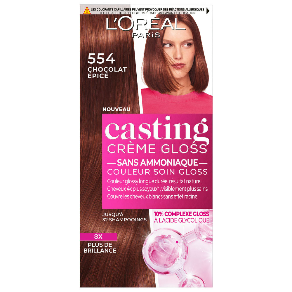 L'Oréal Paris Casting Crème Gloss Coloration 554 Chocolat Épicé