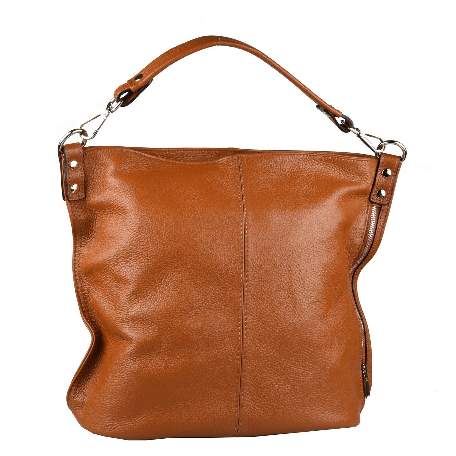Borse Donna colore Cuoio-in pelle Made in Italy L31 cm X W32 cm X H16 cmcm