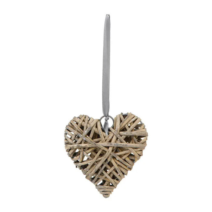 Déco murale osier coeur D12cm