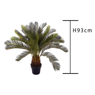 Cycas Con Vaso. Altezza 93 Cm - Pezzi 1 - 68X93X68cm - Colore: Verde - Bianchi Dino - Piante Artificiali