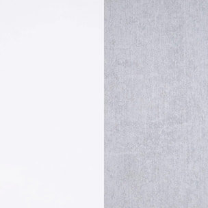 Mesa de comedor de estilo industrial en cementoy blanco 167x90 cm Altea Cemento Blanco