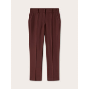 Motivi - Pantaloni regular con piega stirata - Marrone