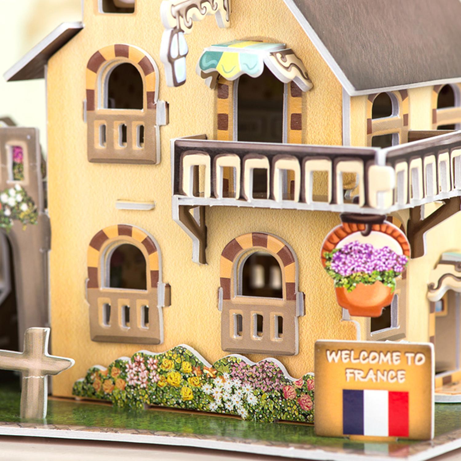 Puzzle 3D WORLD STYLE CLASSIC STYLE FRANCIA Casa con giardino