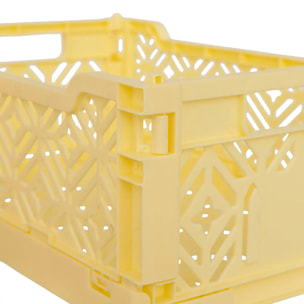 Cagette pliante "Arry" jaune 31x20x11,5cm