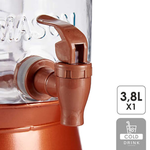 Caraffa con supporto e refrigeratore 3800 ml.