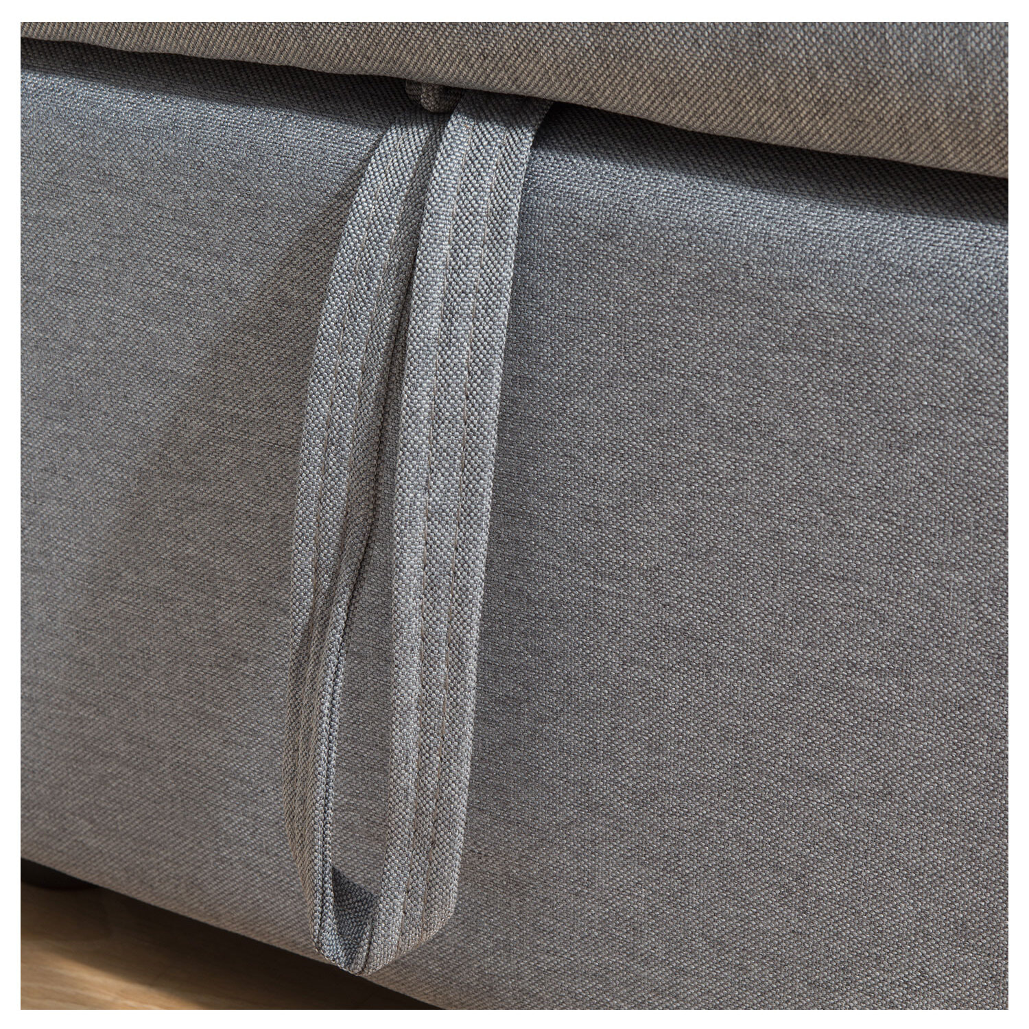 Canapé d'angle convertible CLARK 3 places gris