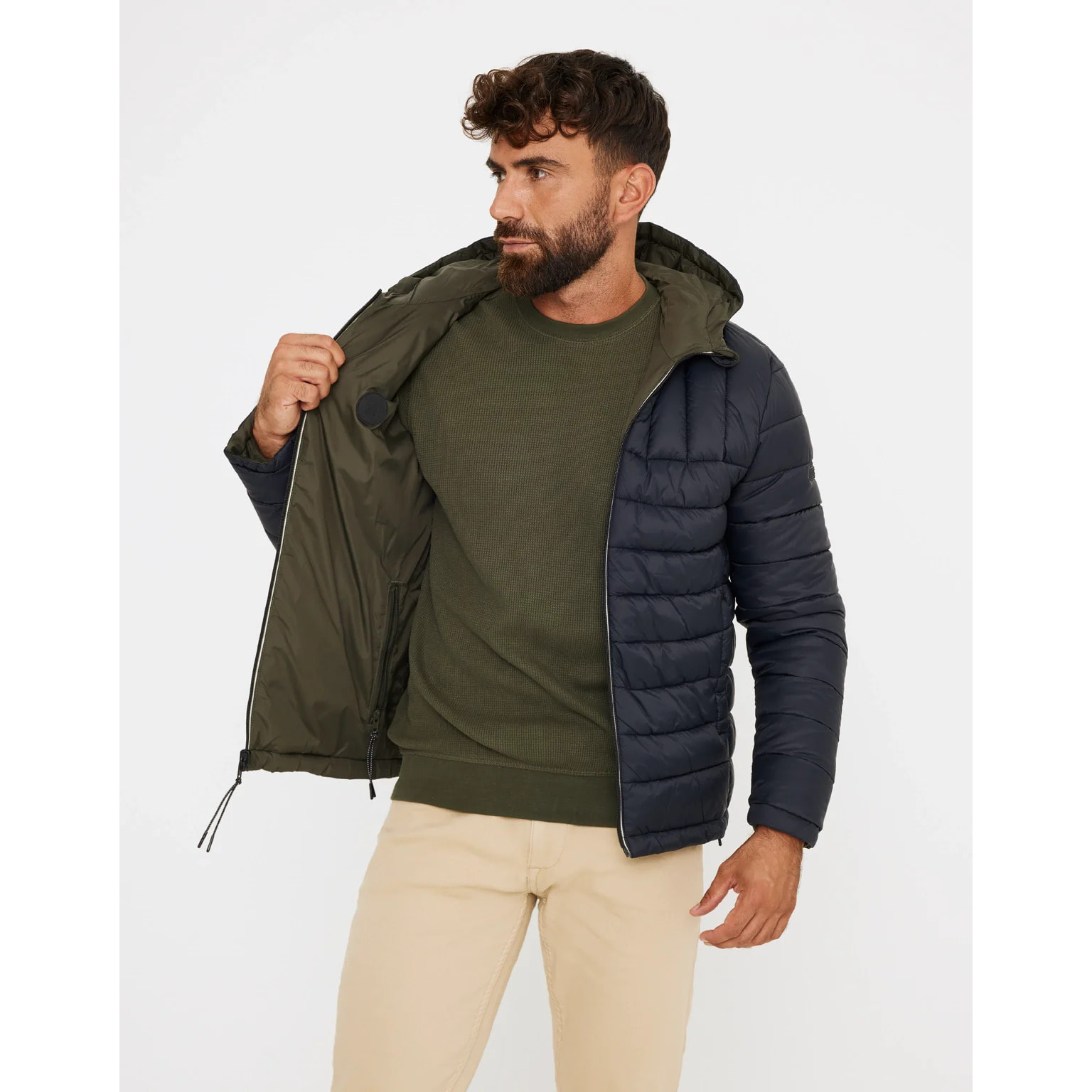 Chaqueta Reversible Verde - Kesbury