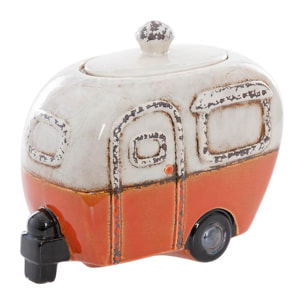 Bombonera Caravana Ceramica 23x12x19 Cm