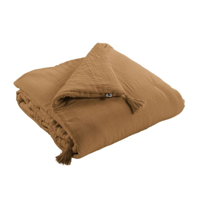 Édredon couvre-lit en gaze de coton 150x150cm - GAIA