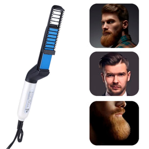 Plancha para barba y pelo. Con 120ºC de temperatura y revestimiento cerámico.